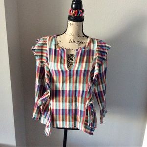 Multicolor boho top